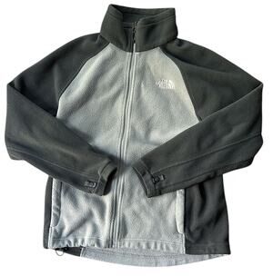 The North Face Gray Fleece Full Zip Jacket Men's Medium